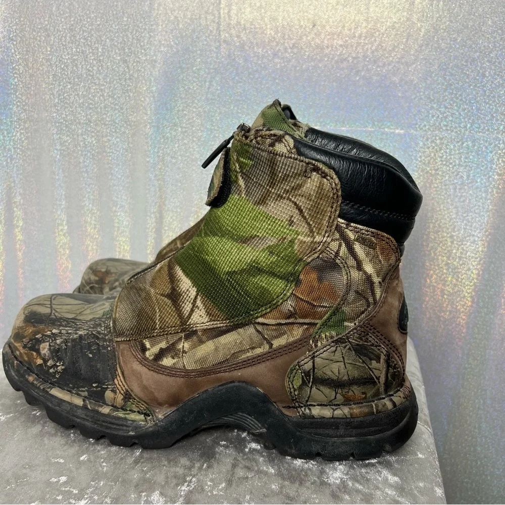 Danner boots camouflage green tree realistic camo hunting fishing outdoors hike